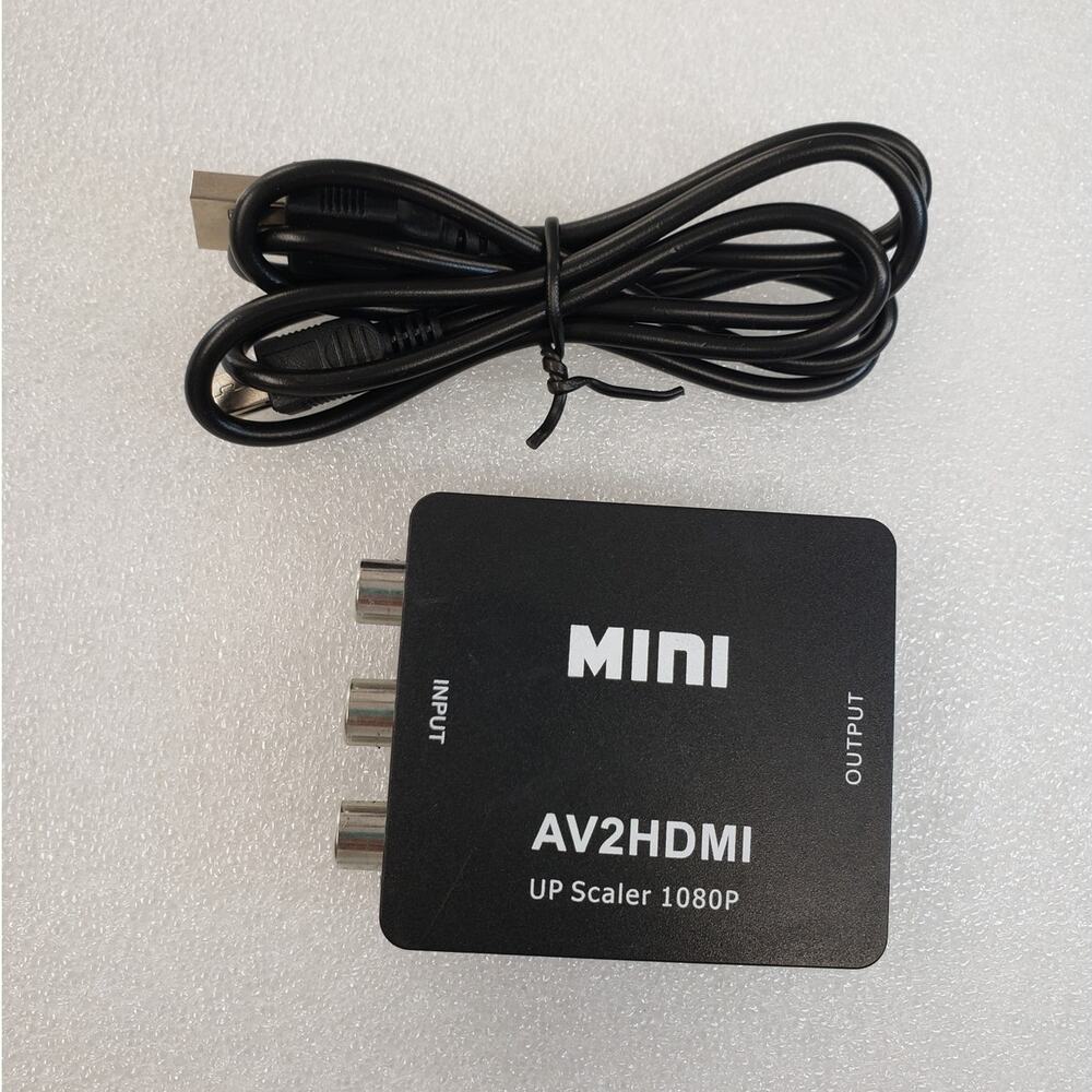 Mini AV2HDMI RCA to HDMI Video Converter Adapter 1080P / 720P (Black)